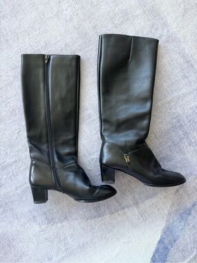 Vintage Bally Black Leather Boots
